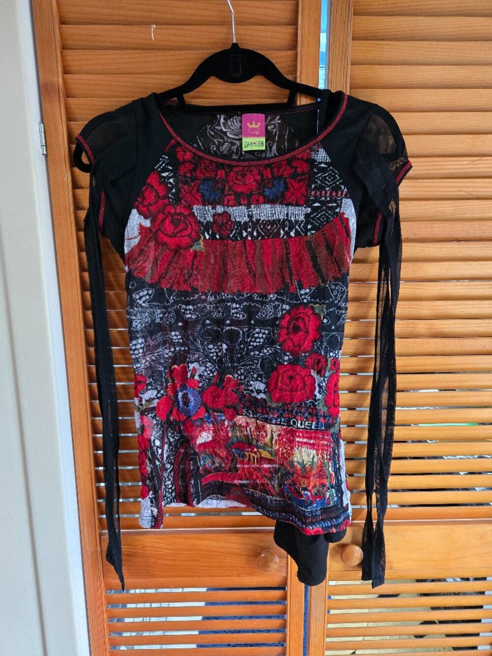 Save the Queen's Mesh Top